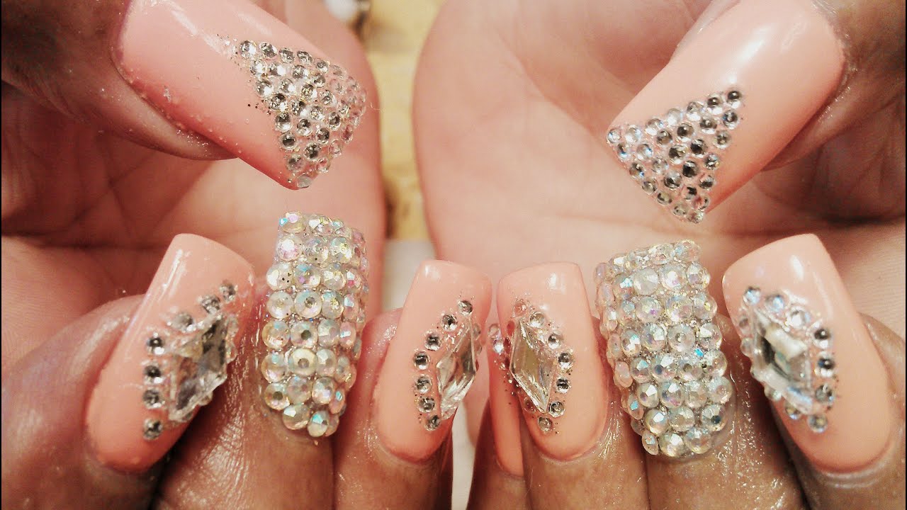 FANCY GEL COLOR DIAMOND NAIL ART DESIGNS TUTORIAL