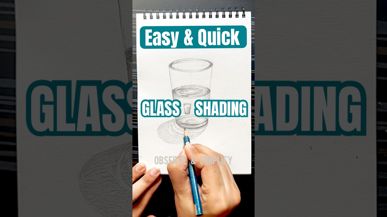 #glass #shading #3d #2d3d #drawing #easy #tutorial #nata #jeebarch #nid