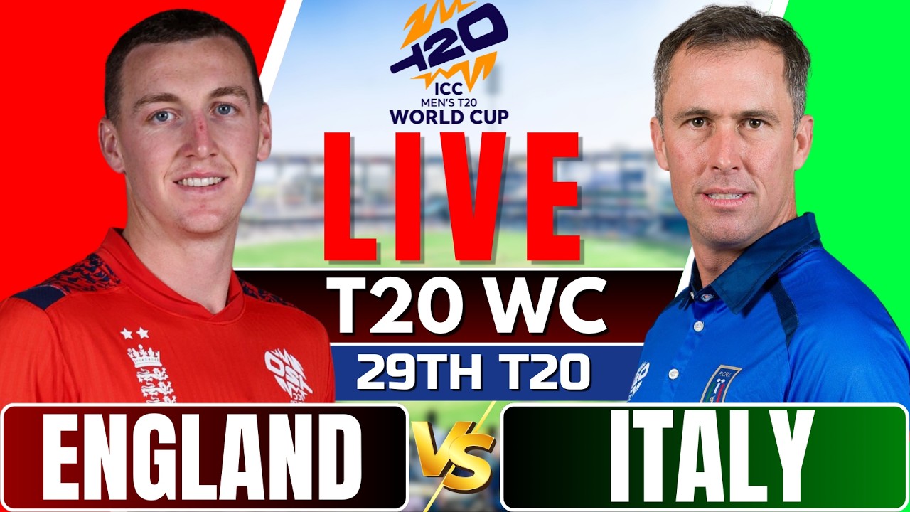 T20 World Cup 2026 live – England VS Italy, Live Score & Commentary | live cricket match today
