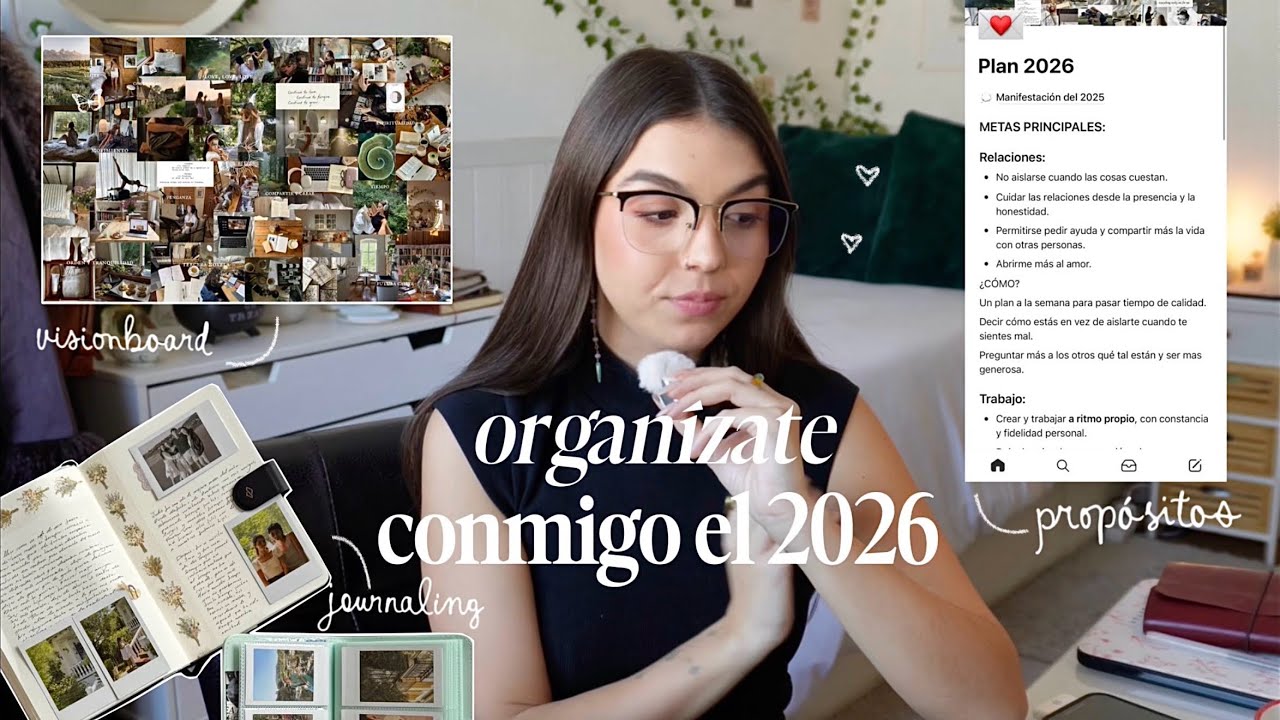 ORGANÍZATE CONMIGO EL 2026! | propósitos, visionboard y revisión del 2025 ⭐️
