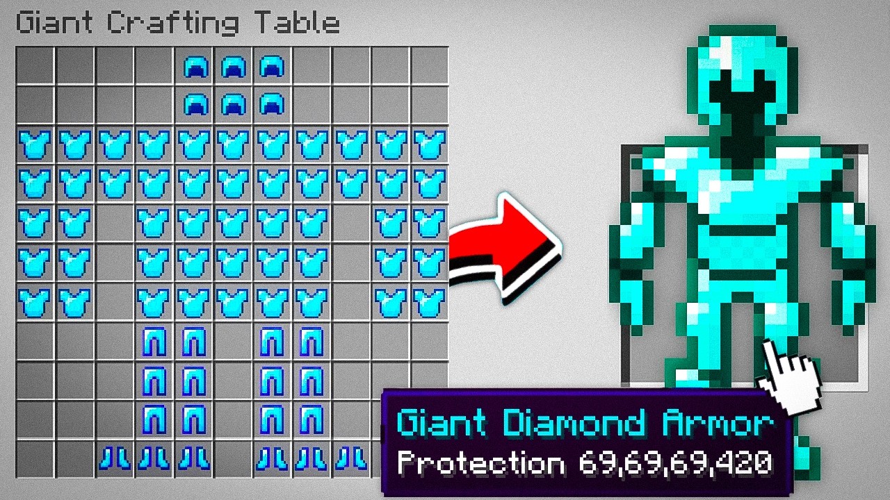 Minecraft, But Crafts Are GIANT...