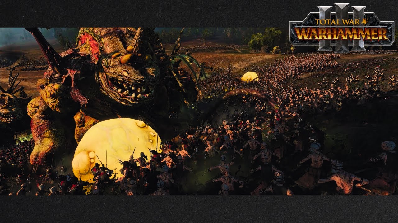 THE EMPIRE VS NURGLE : MASSIVE WARHAMMER III BRIDGE CINEMATIC BATTLE