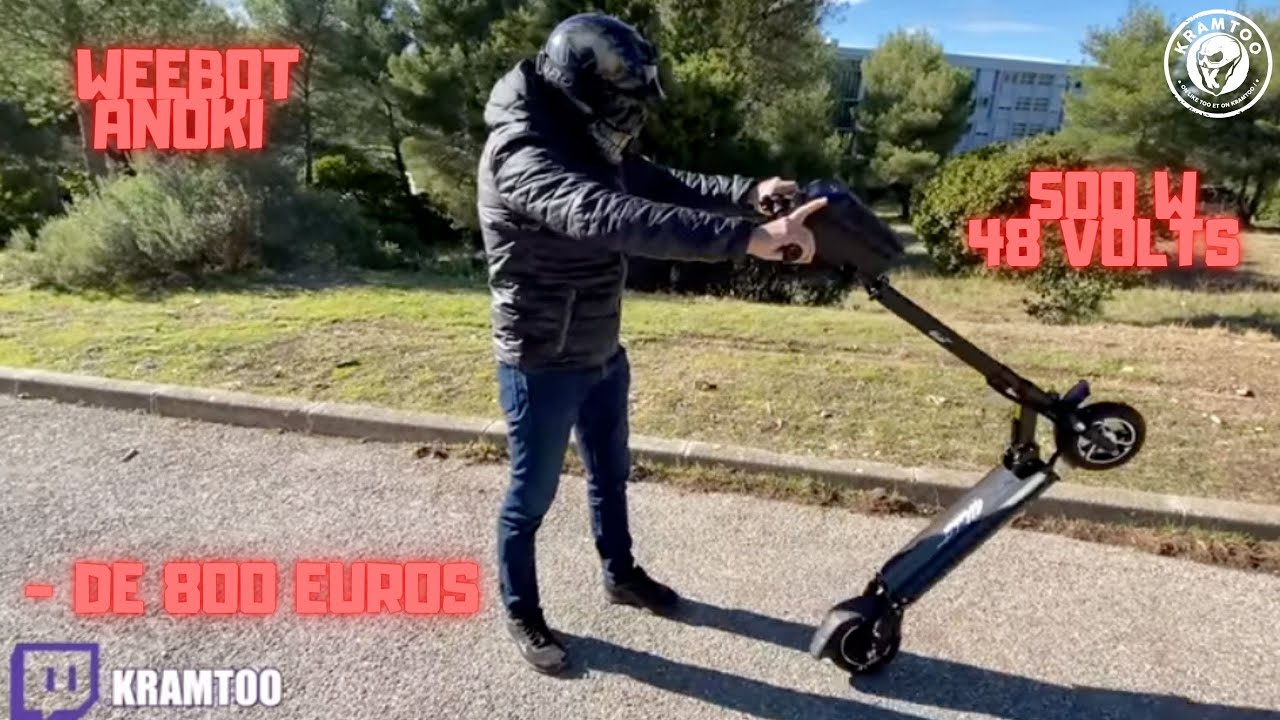 weebot Anoki 40 Klm/h !!! 500 Watts !!! A Moins De 800 Euros !!! Trottinette &Eacute;lectrique !!!