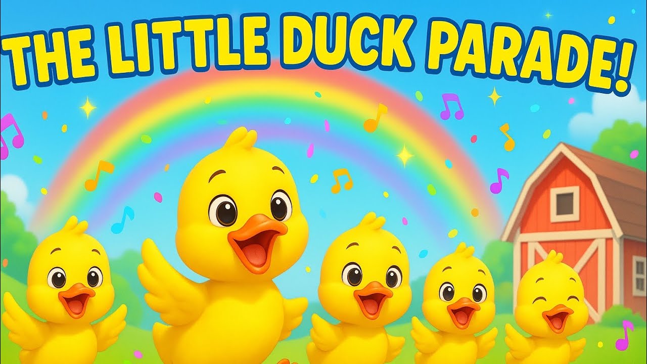 THE LITTLE DUCK PARADE 🐤🎶 | Happy Duckies Marching in Line!