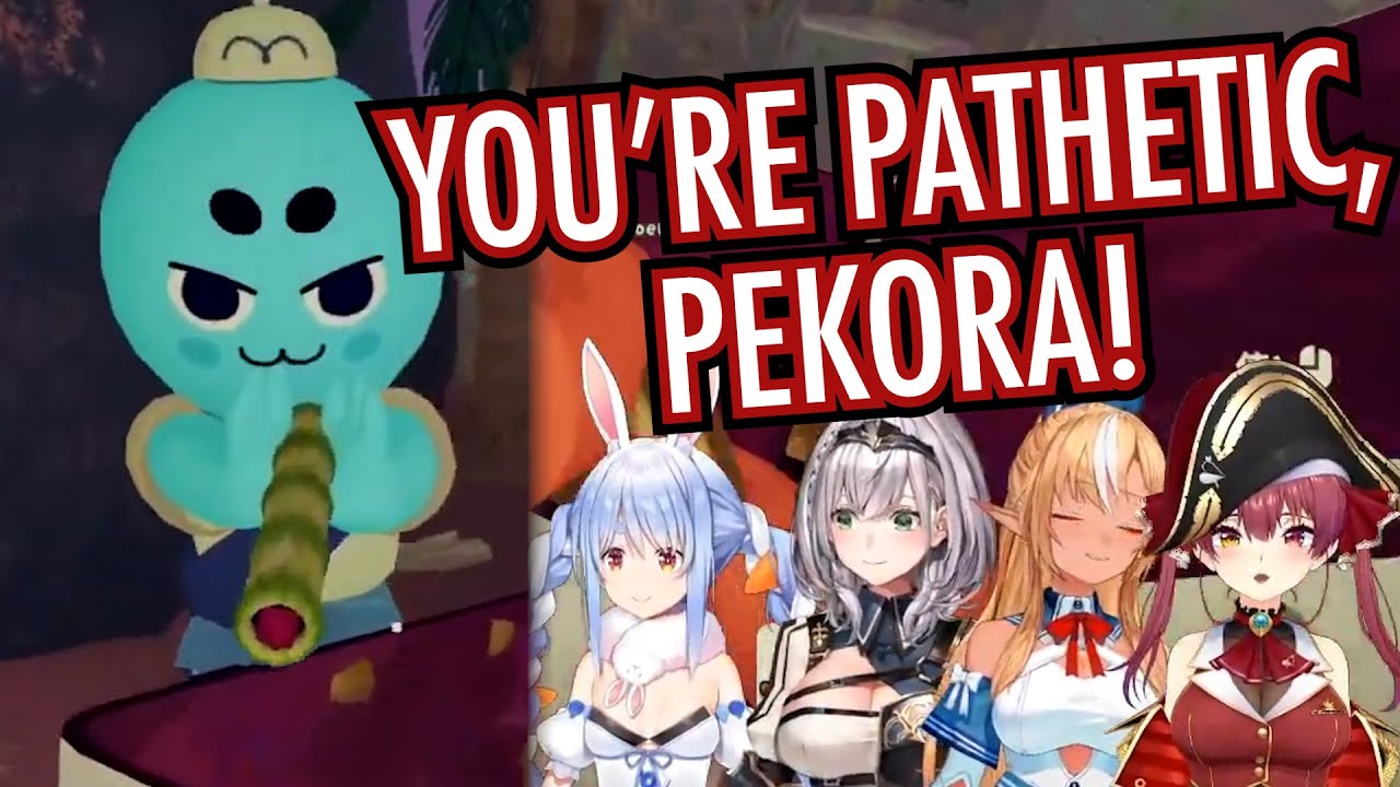 Pekora & Marine cant stop bickering at each other in PEAK (Hololive 3rd gen)