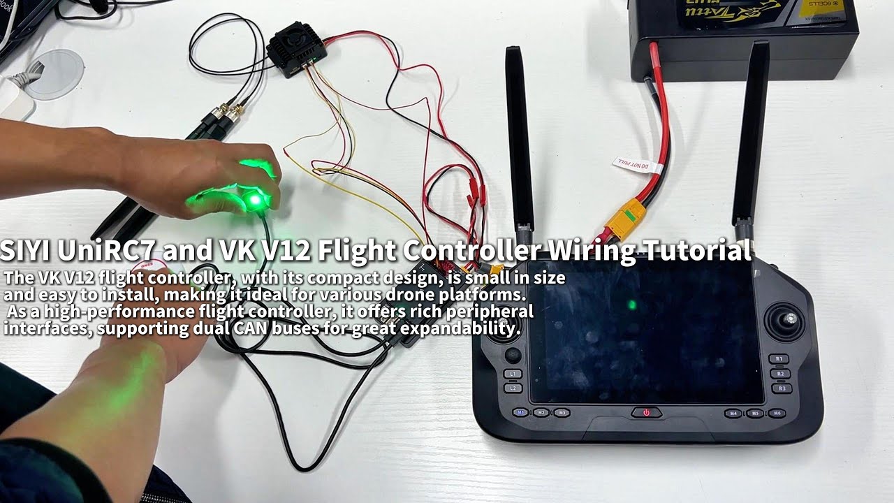 SIYI UniRC7 and VK V12 Flight Controller Wiring Tutorial