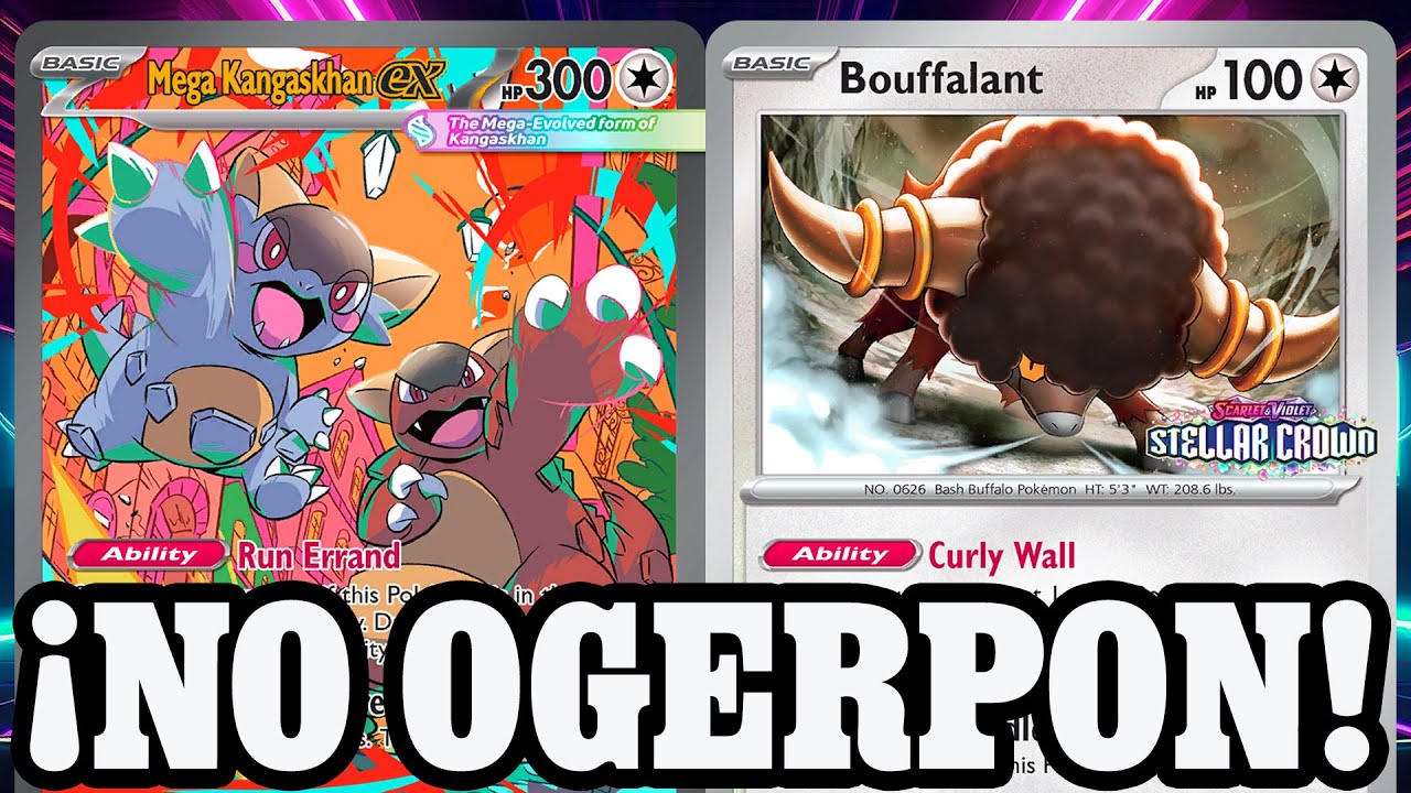 Mega kangaskhan ex Tiene un mejor amigo, Se llama Bouffalant y sin Ogerpon arranca mejor! TCG PKM