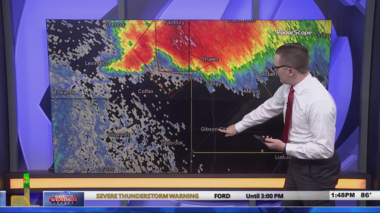 July 23, 2022 Tornado Warning Coverage - Jacob Dickey, WCIA 3 News