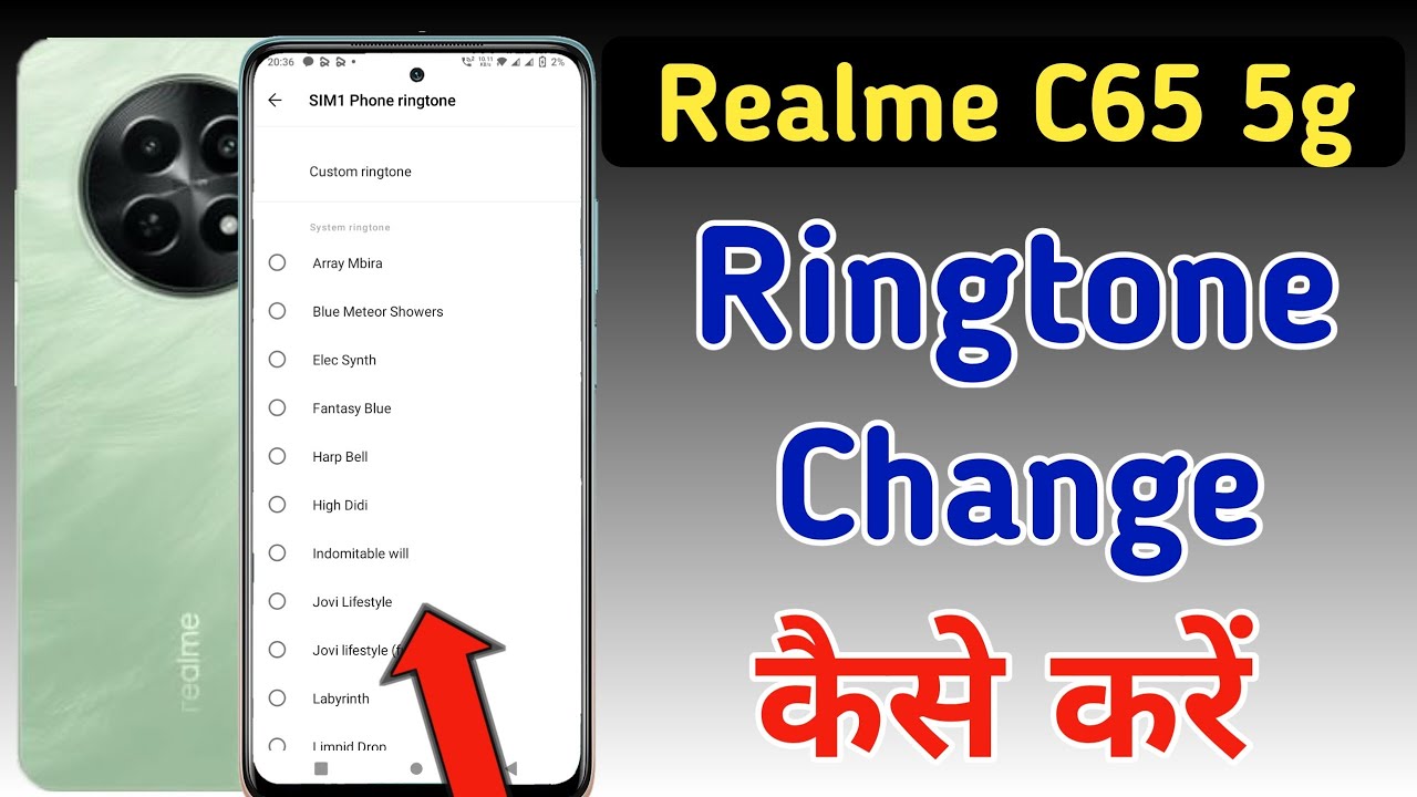 Realme C65 5g me ringtone kaise set kare / Realme C65 5g me ringtone kaise lagaye / ringtone setting
