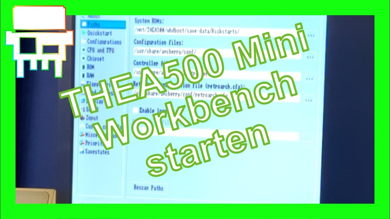 Amiga - THEA500 Mini - Wie man die Workbench startet und HDF Dateien - Folge [28]