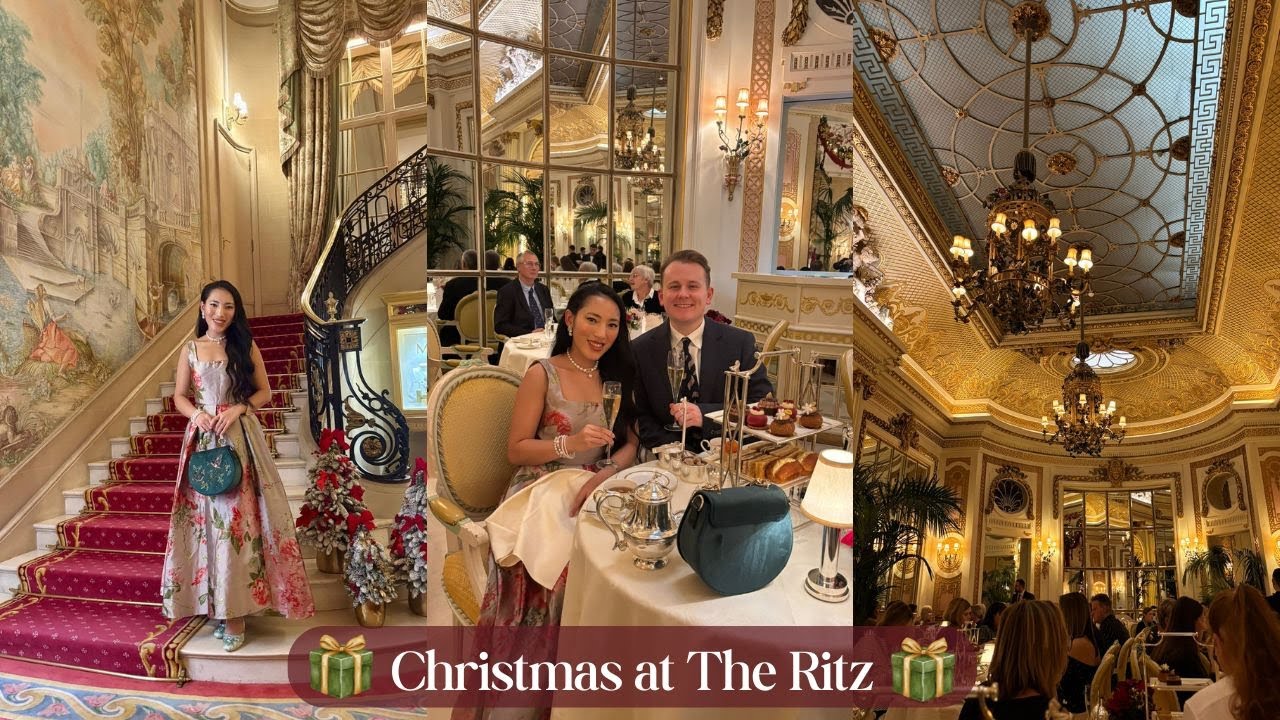 COME TO THE RITZ AT CHRISTMAS WITH ME | Shopping at HARRODS & Birthday Celebration in London 🎄 