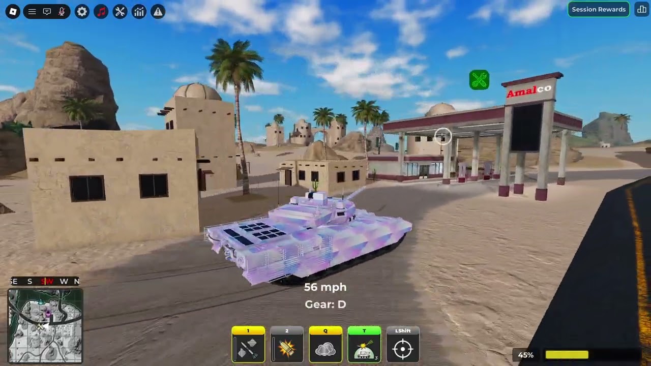 Destroying War Tycoon server only with tanks as a PRO player