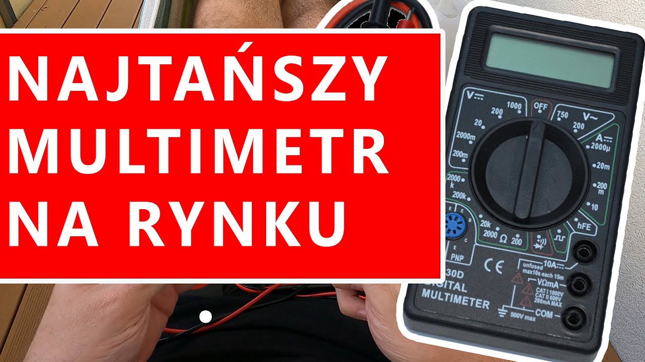 DT830B zabije czy zmierzy, najtańszy multimetr na runku DT-830B, kr&oacute;tki bardzo prosty test pomiar&oacute;w