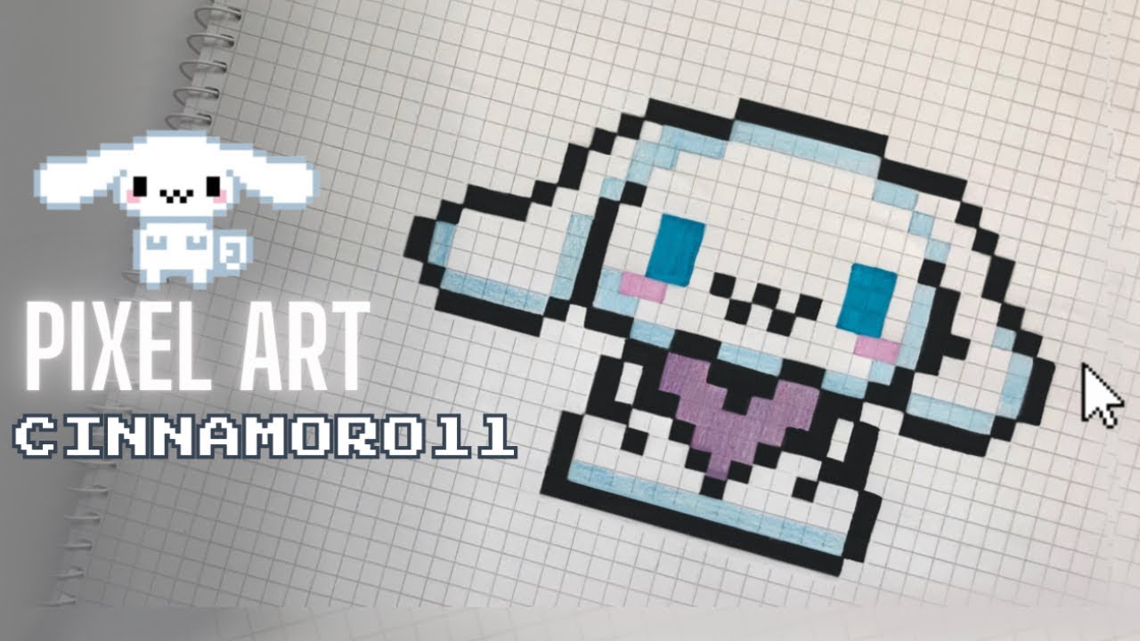 Pixel Art Tutorial: Drawing CINNAMOROLL Step By Step