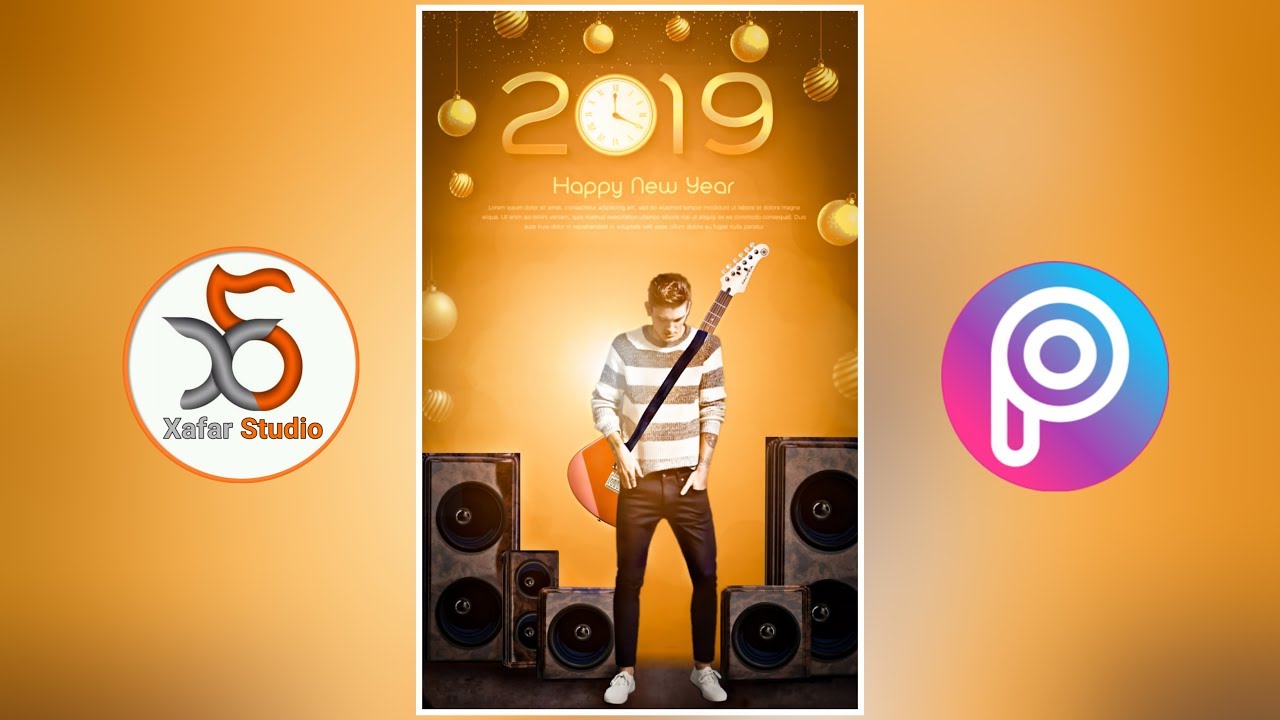 Happy New Year Editing PicsArt 2019 | PicsArt Editing Tutorial | xafar studio