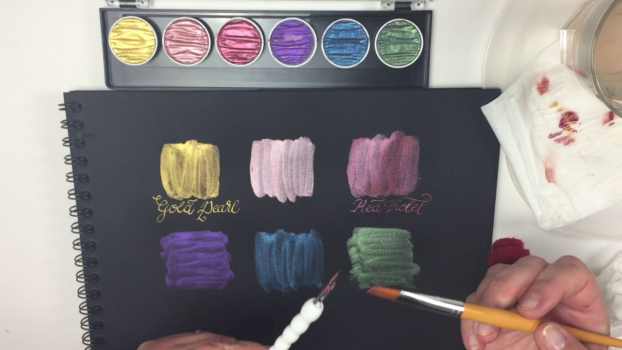 Tutorial Finetec coliro Lettering & Seifenblasen Pearlcolors deutsch