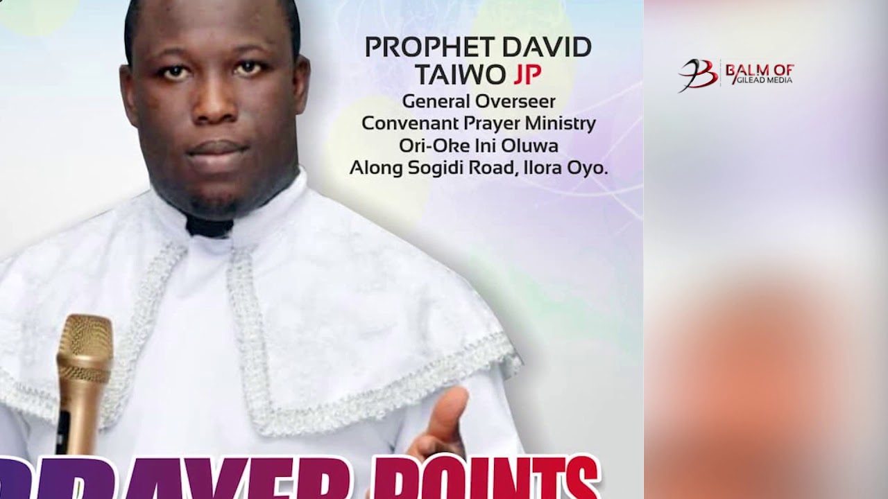 7 PRAYER POINT By PROPHET DAVID TAIWO JP
