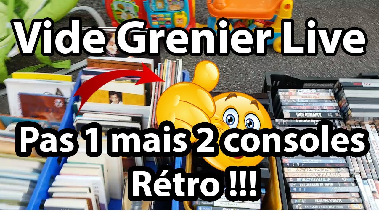 Vide Grenier Live - Pas 1 Mais 2 Consoles Rétro !!!