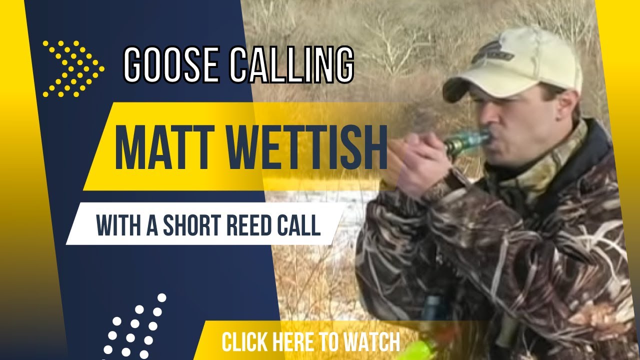 Calling Geese with a Short Reed Goose Call