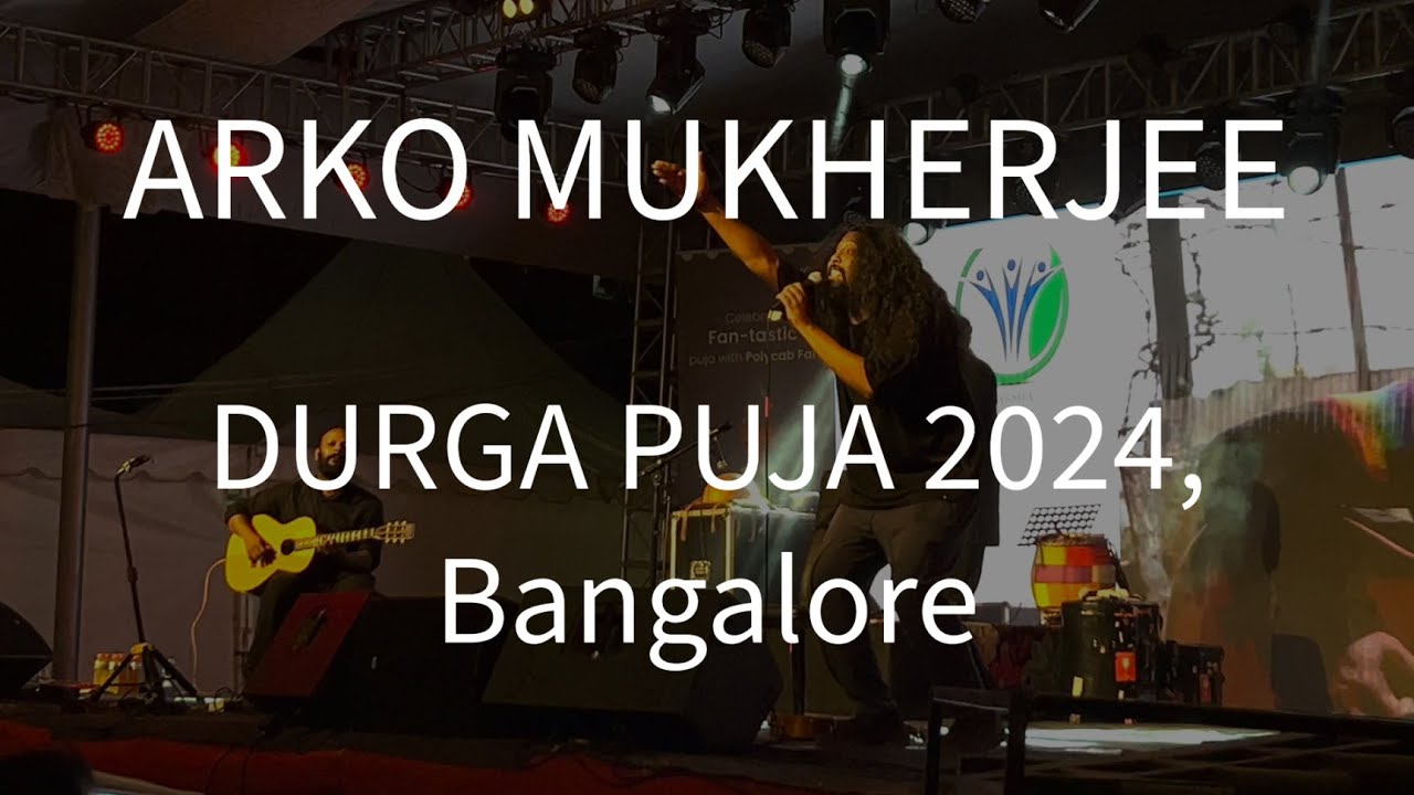 ARKO MUKHERJEE LIVE 2024 | BANGALORE #DURGAPUJO