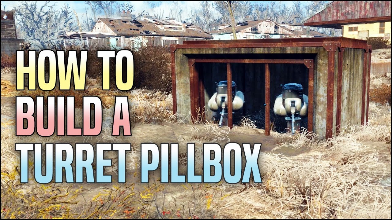 Create a Military-Style Pillbox 🧰 Fallout 4 No Mods Shop Class