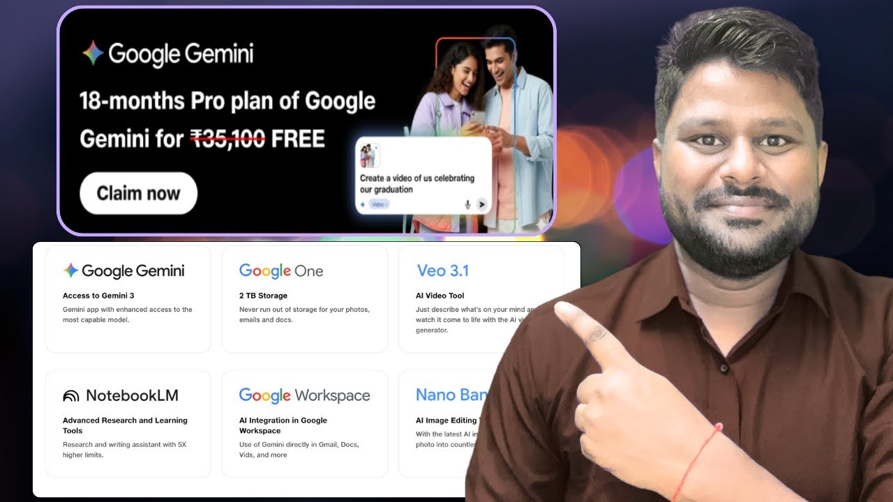 How to Claim 18 Months Free Gemini AI Pro Subscription | Jio Offer Step‑by‑Step Guide 2025