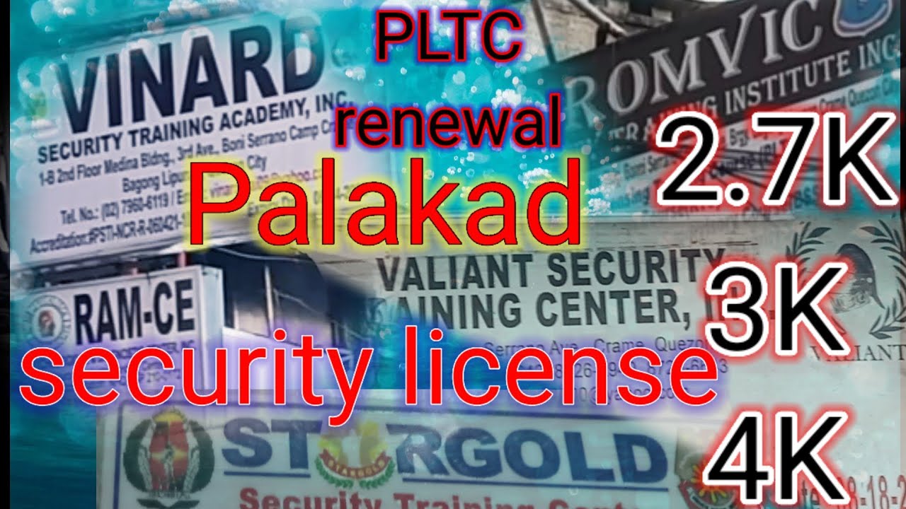 Mag kano palakad ng security license?