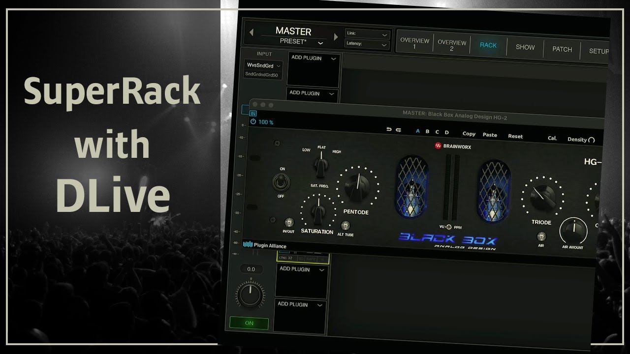 Как настроить SuperRack Performer с помощью A&H DLive