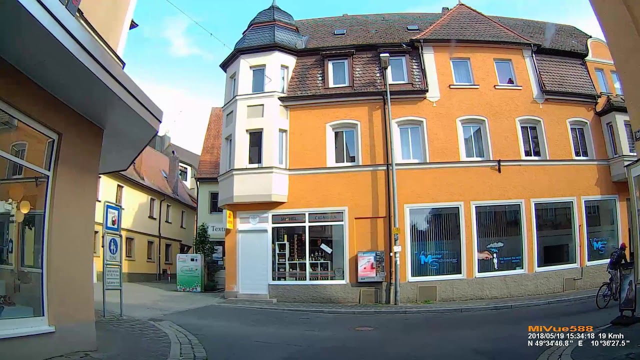D: Kreisstadt Neustadt a.d.Aisch. Landkreis NEA. Große Stadtrundfahrt. Mai 2018