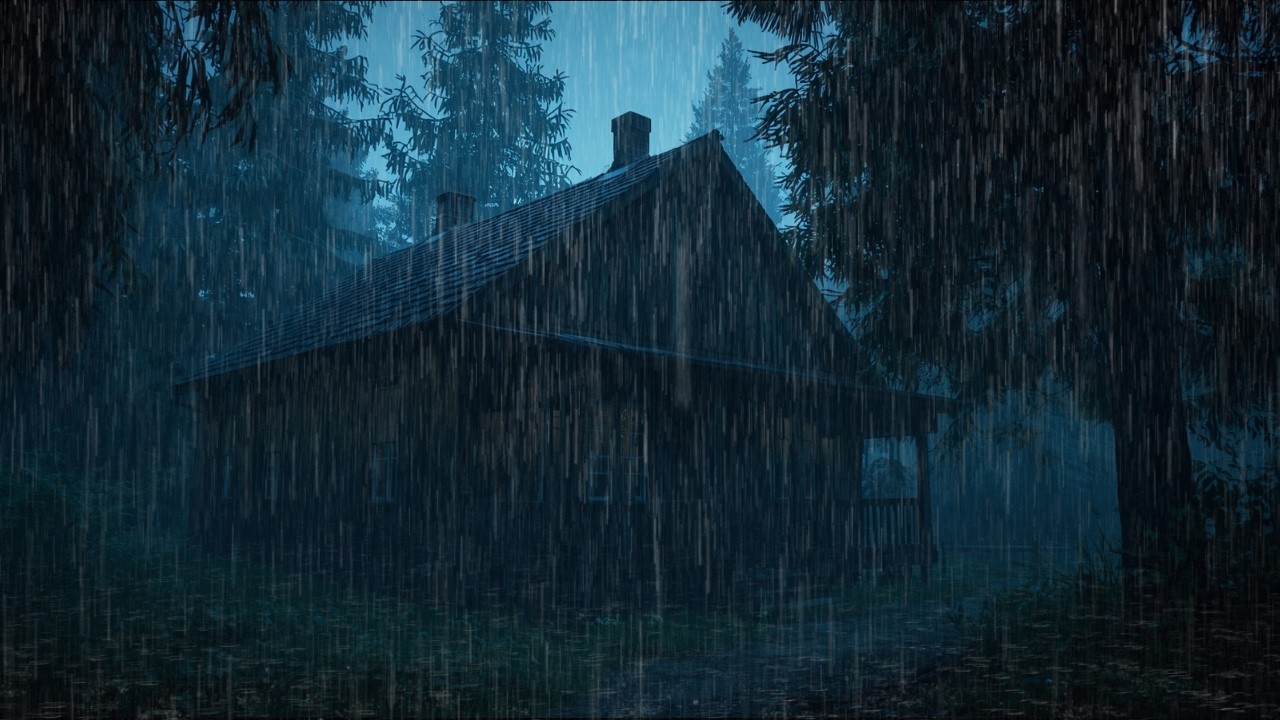 Massive Thunderstorm Black Screen 10 Hours ⛈️ Heavy Rain for Deep Sleep & Total Focus