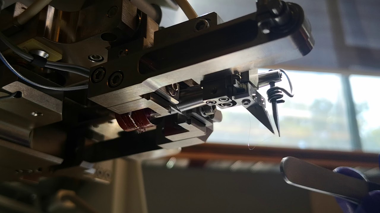 How to thread the wire on a wire bonder West Bond 7476d