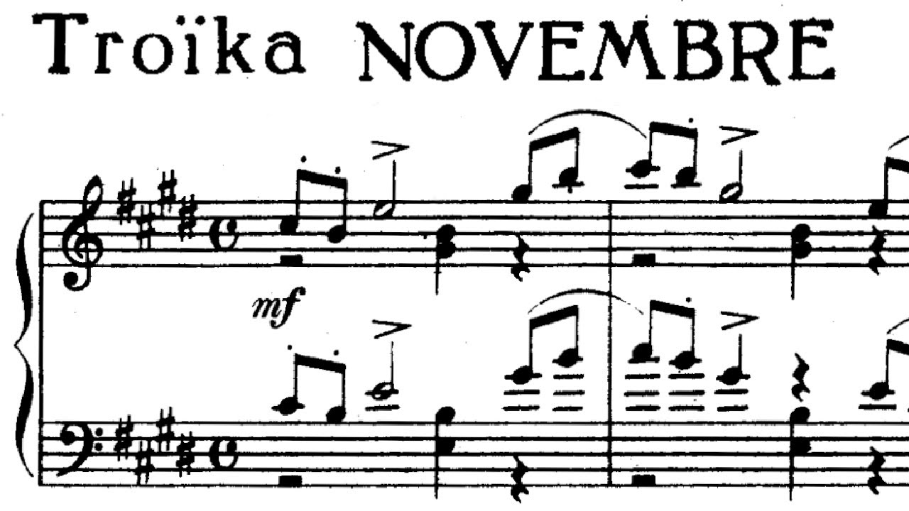 Tchaikovsky: Troika Op. 37 No. 11 - November