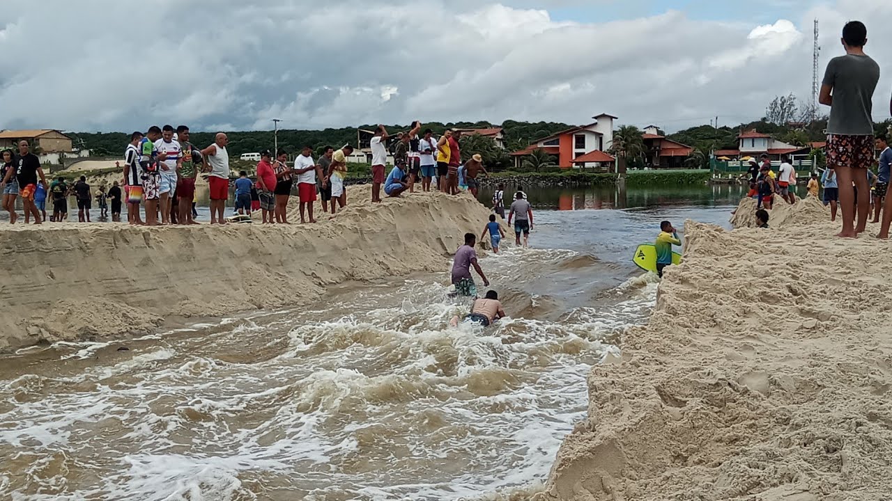 (Guerreiros Do Mar) ABERTURA DA BARRA DO IGUAPE, ENCONTRO DO RIO COM O MAR, PARTE 1