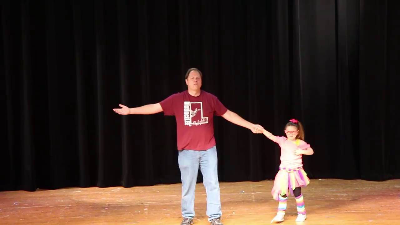 Clayton_Father and Daughter perform girls just want to have fun