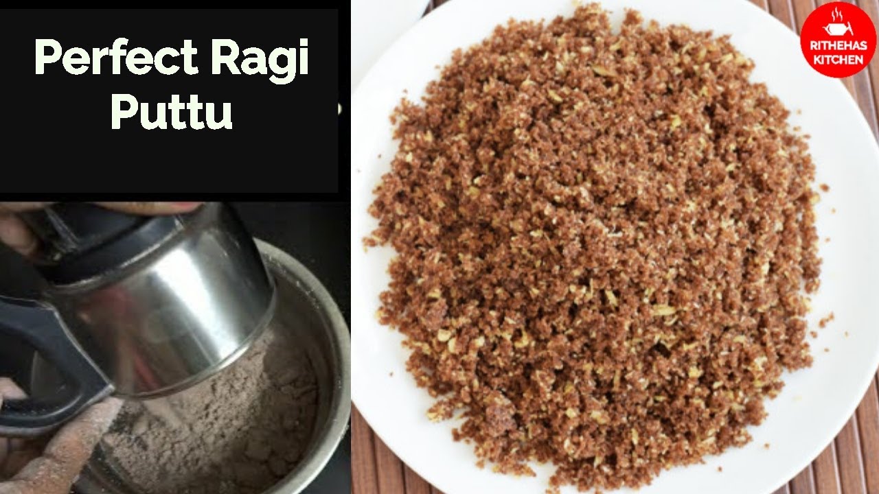 Ragi Puttu Recipe | Finger Millet Puttu | Sweet Ragi Puttu | Healthy Millet Puttu | Rithehas Kitchen