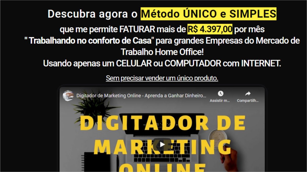 Digitador de Marketing Online