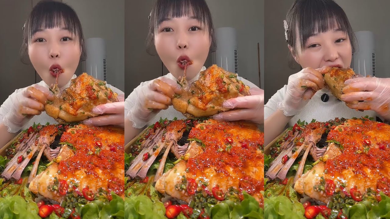 🔥 SPICY GOAT MEAT MUKBANG 🤤🌶️🔥