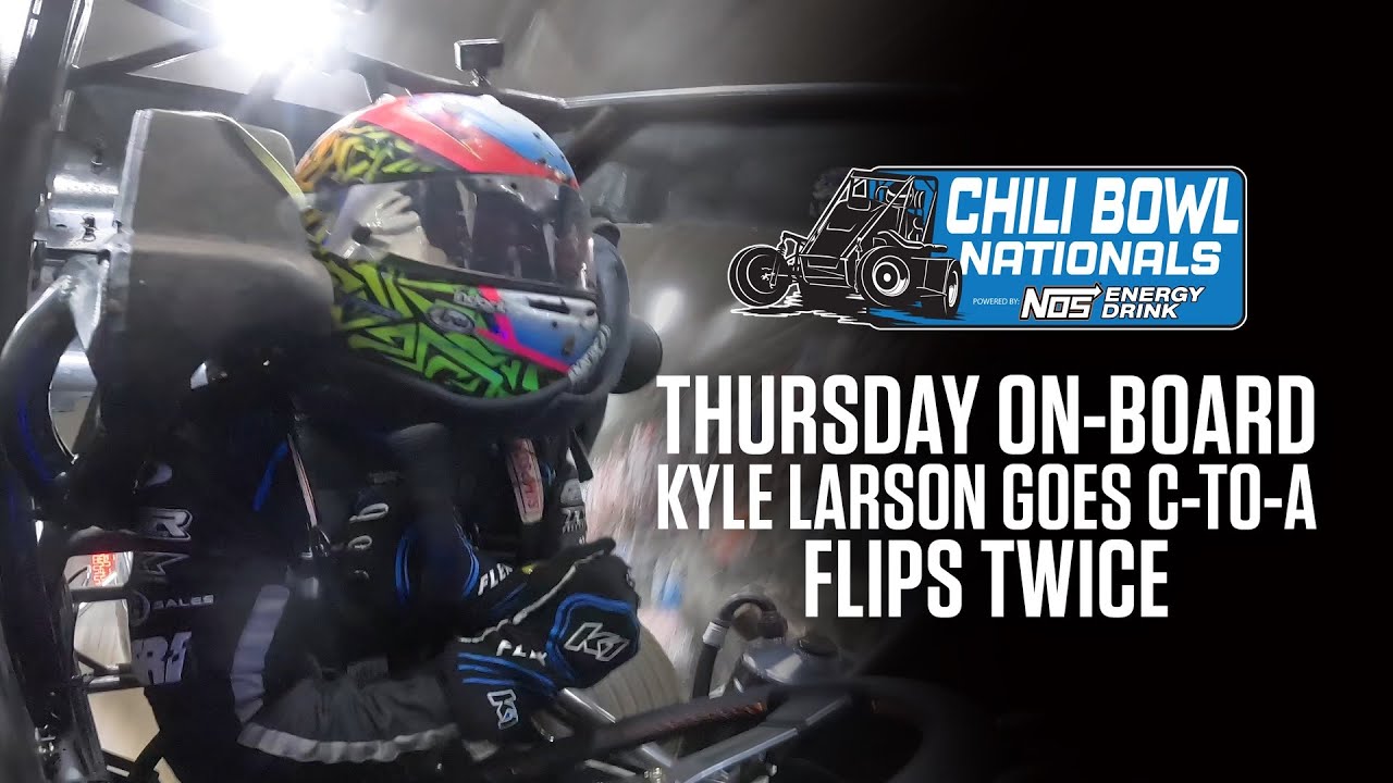 We Were On-Board With Kyle Larson For Every Lap (And Flip) Thursday At The Chili Bowl