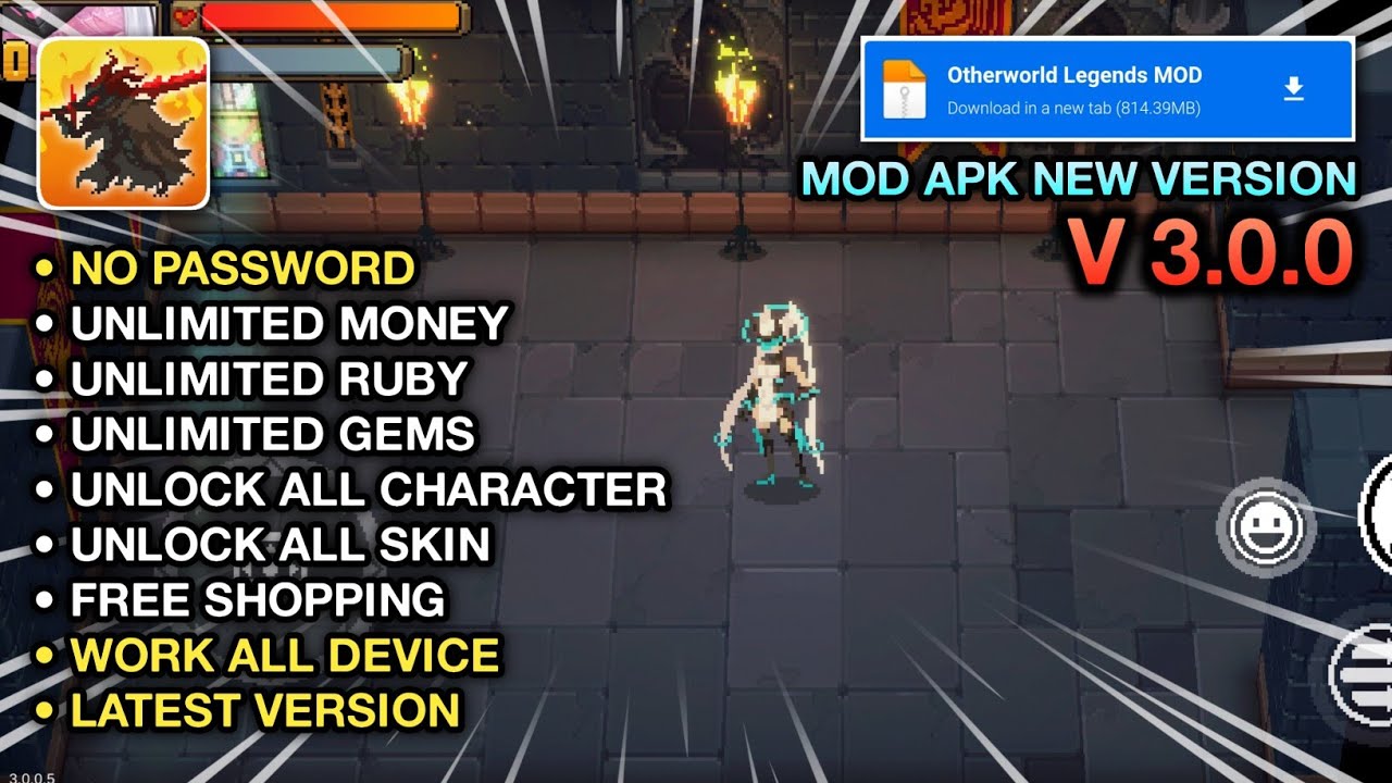 Otherworld Legends Mod V3.0.0 Terbaru 2026 - Unlimited Money & Unlock All Character