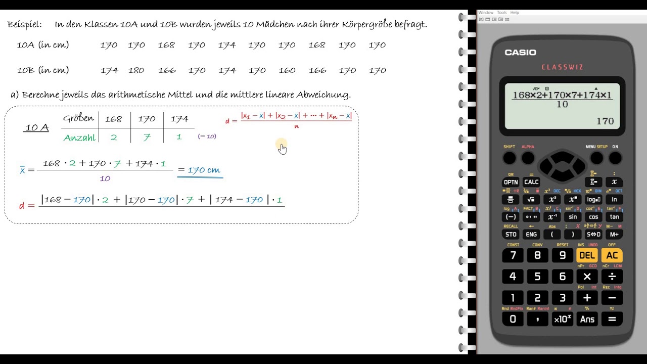 Lernvideo_die mittlere lineare Abweichung