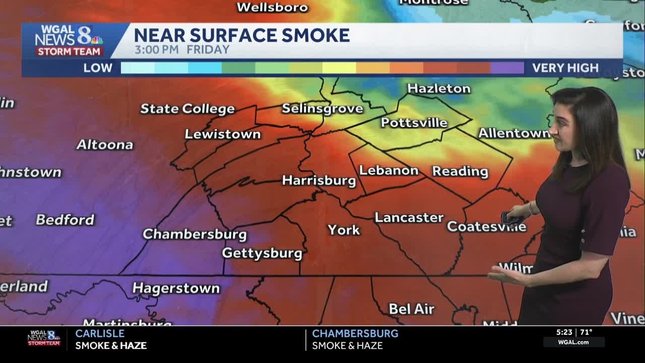 ALERT DAY: Code Purple air quality alert in effect as Canadian wildfire smoke spreads across Pa.