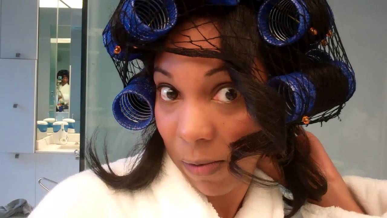 Bouffant Rollers - Results After Drying under a Hood Dryer