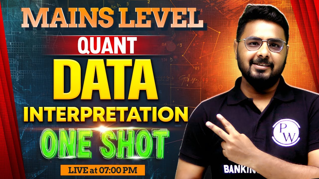 Bank Clerk Mains 2025 | Data Interpretation for Bank Exam | DI One Shot | by Sumit Sir