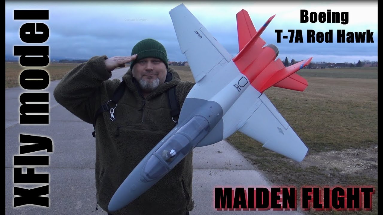 XFly Boeing T-7A Red Hawk 64mm 12 blade EDF RC Jet plane PNP Maiden flight