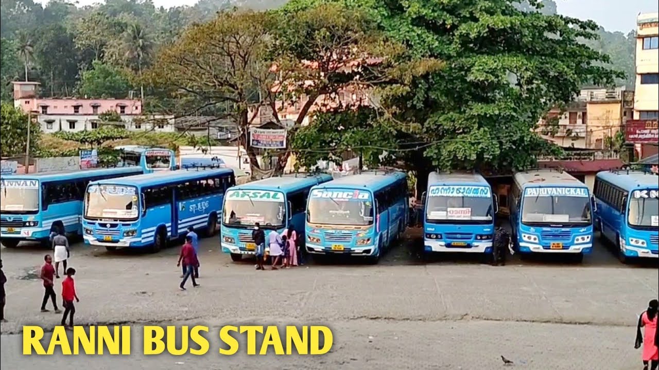 Ranni Bus Stand, KSRTC and Private, Pathanamthitta District