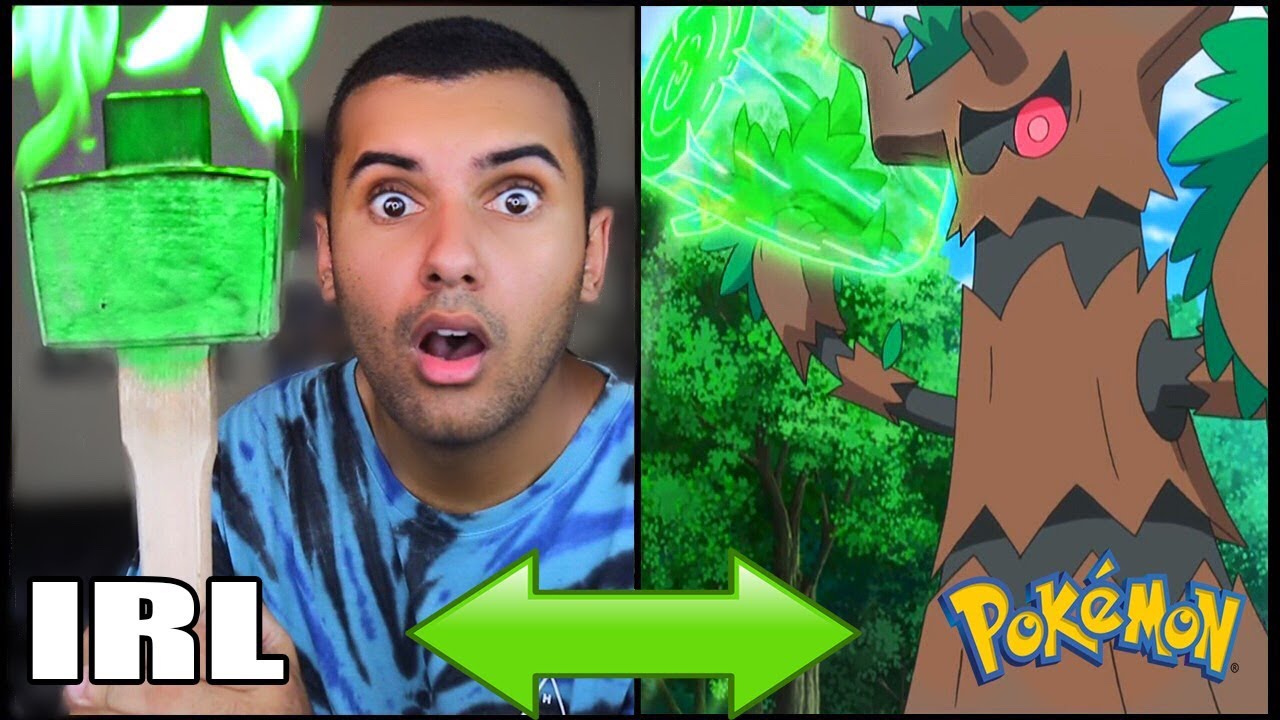 INSANE POKEMON ATTACKS IN REAL LIFE!!! CHALLENGE!! (WOOD HAMMER) *INSANELY DANGEROUS*