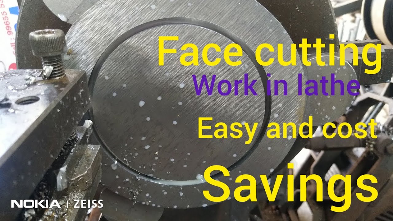 Face Cutting grooving turnning in lathe machine