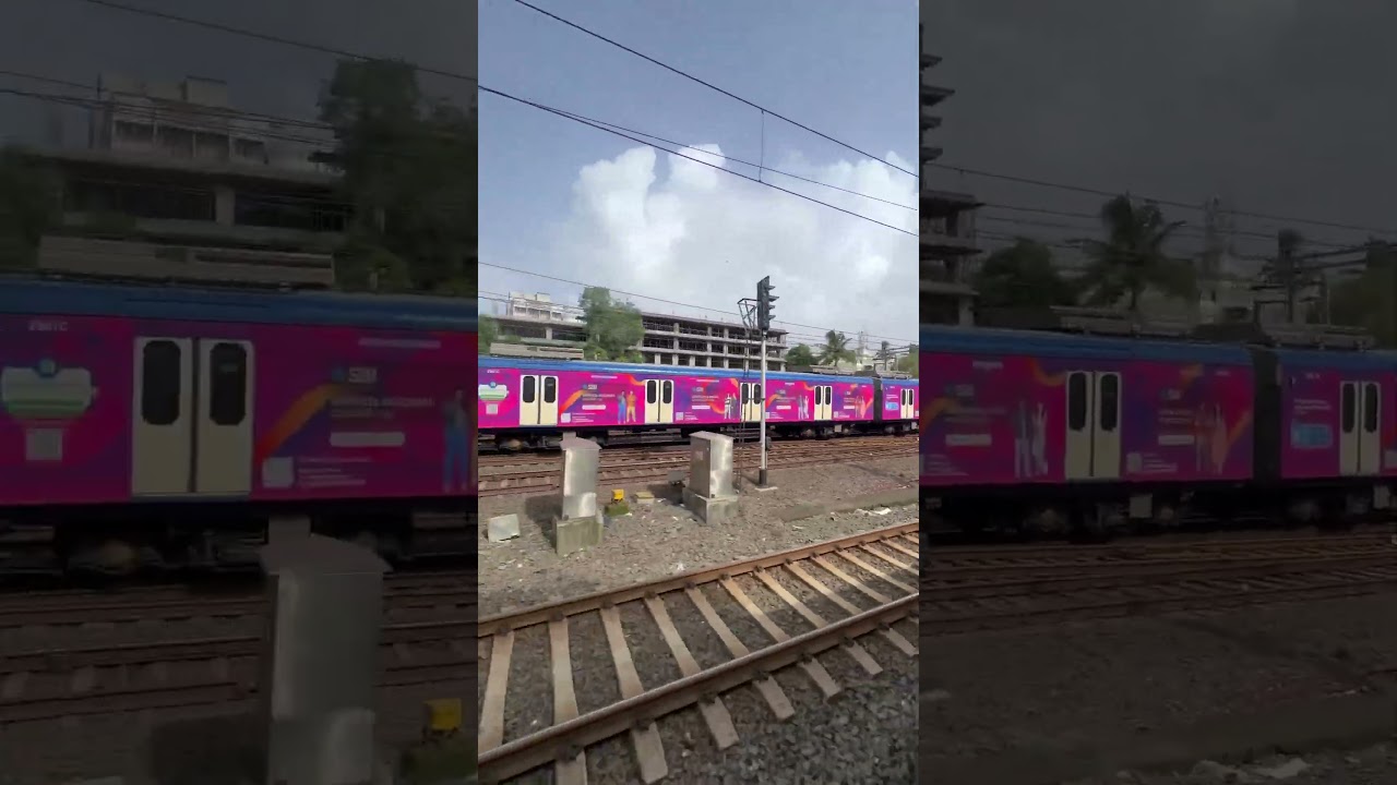 AC Local Of Mumbai Indian Railway 🇮🇳 || 