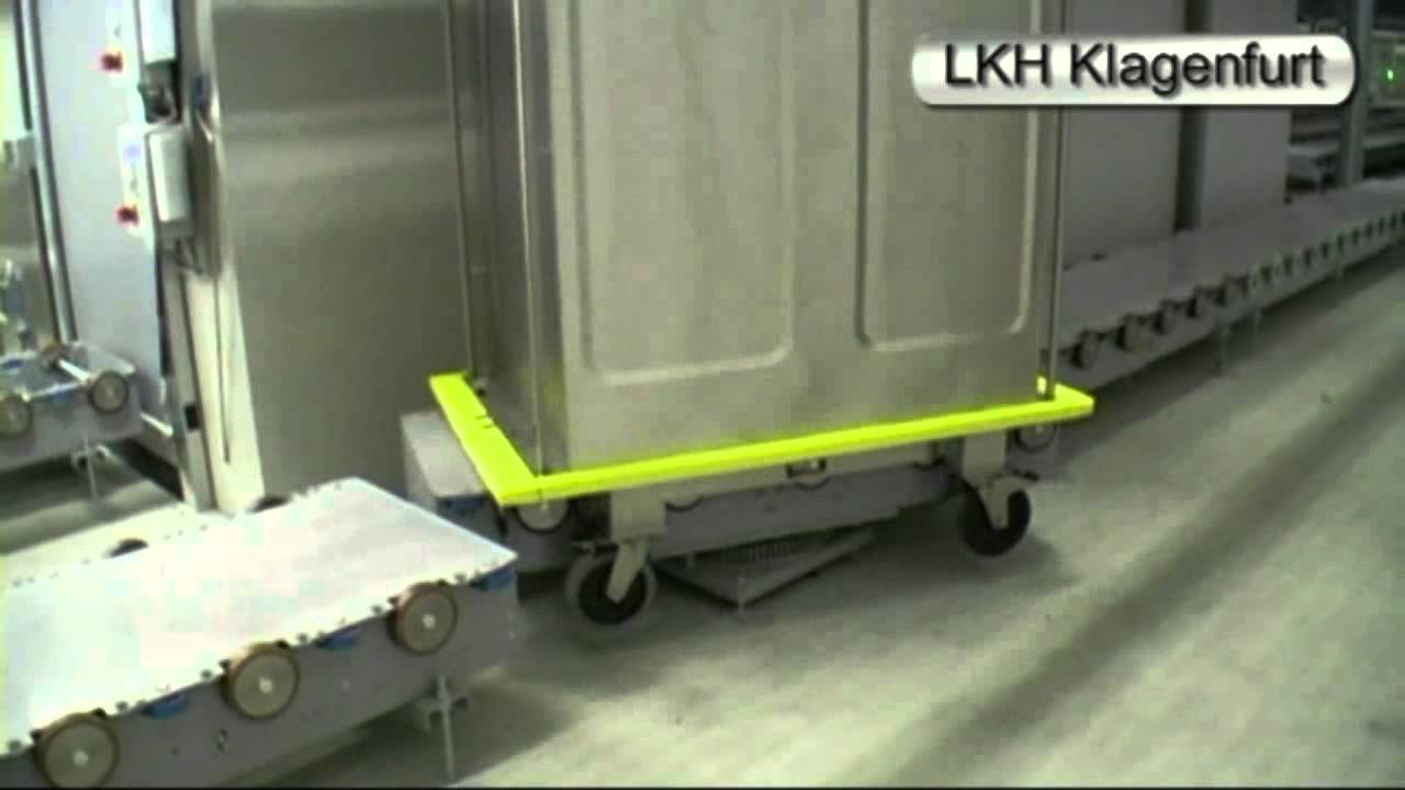 Automatisierung von dem LKH Klagenfurt von DS AUTOMOTION GmbH - Fahrerlose Transportsysteme