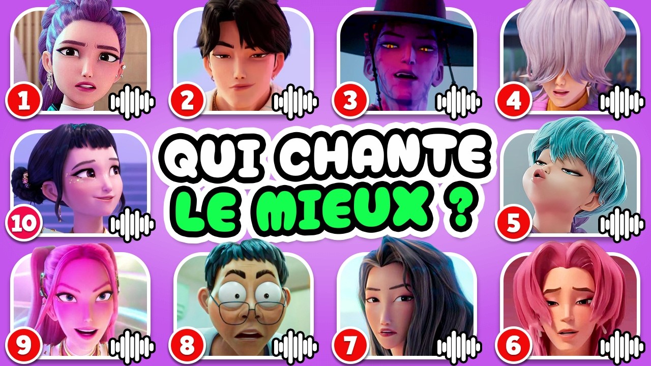 Devine qui CHANTE 😱❤️ KPOP DEMON HUNTERS 🎶 Rumi 💜 Jinu 🔥 Saja 🦁